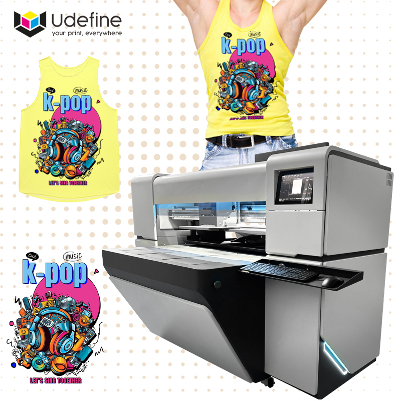 Udefine Double Stations DTG Inkjet Imprimante 4 Heads DTG Printer Impresora Direct To Garment Printers