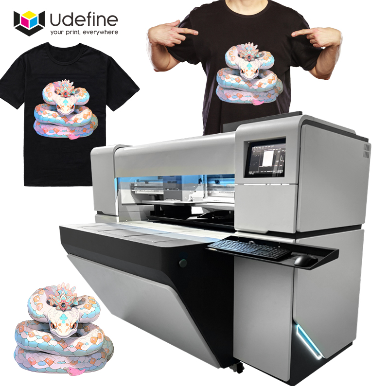 Udefine Double Stations DTG Inkjet Imprimante 4 Heads DTG Printer Impresora Direct To Garment Printers