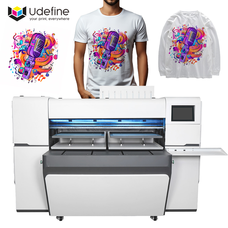Udefine Double Stations DTG Inkjet Imprimante 4 Heads DTG Printer Impresora Direct To Garment Printers