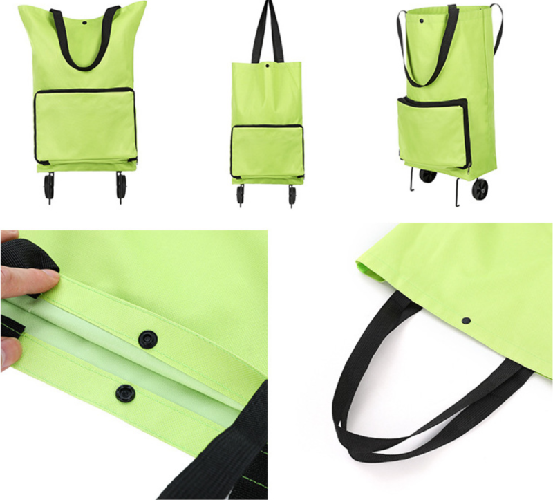 Wheeled Collapsible Shopping Cart
