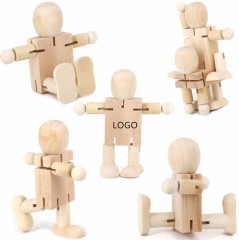 Movable Limbs Wooden Toy Model