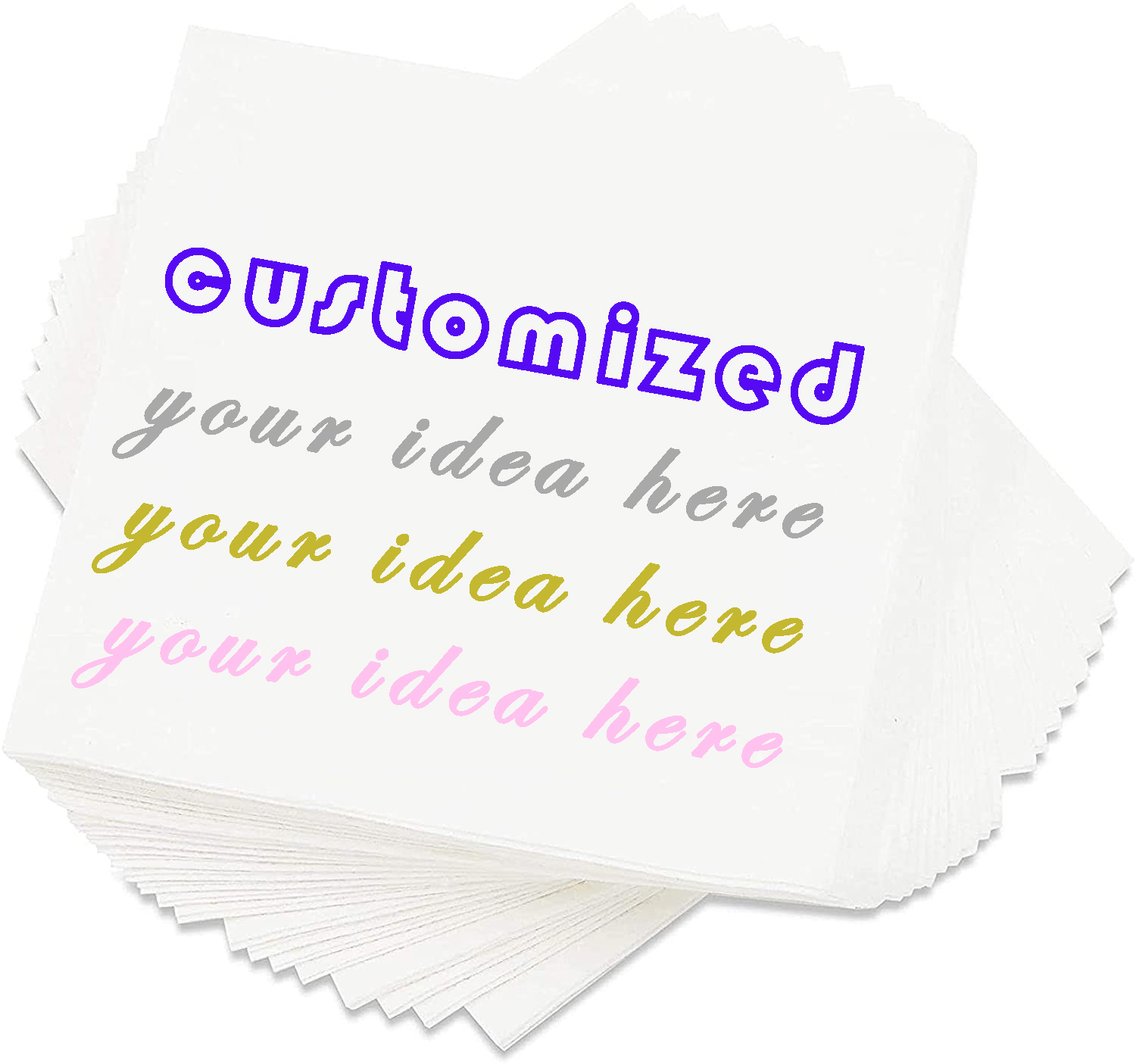 Custom Weddingstar Cocktail Napkins
