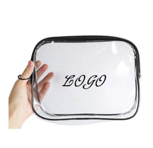 Clear PVC Zippered Waterproof Cosmetic Makeup Bag