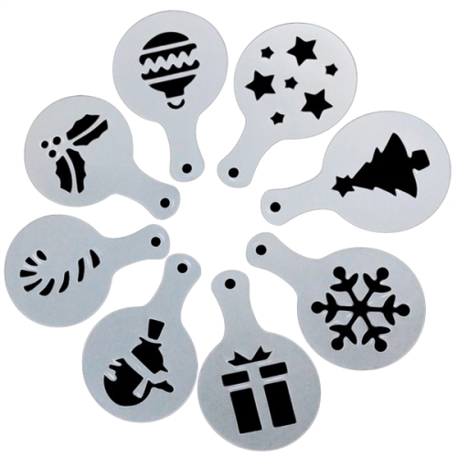 Custom 8 PCS Coffee/Cake Halloween Stencils Template