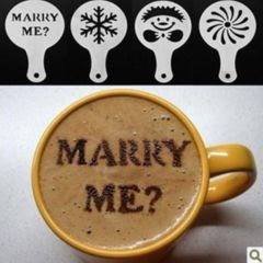 Custom 8 PCS Coffee/Cake Halloween Stencils Template