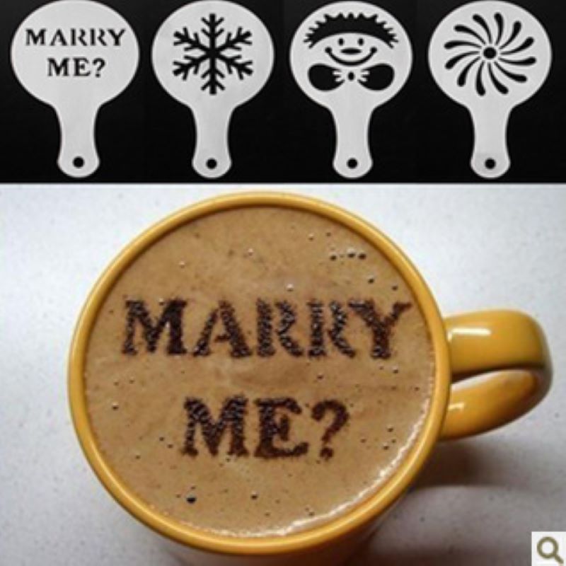 Custom 8 PCS Coffee/Cake Halloween Stencils Template