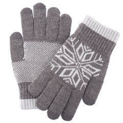 Hot Selling Knit Inside Fleece Gloves Screen Touch