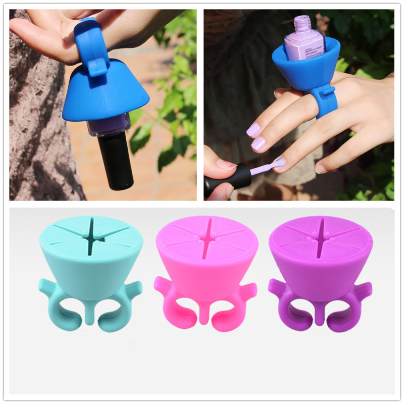 Wearable Nail Polish Holder Ring
