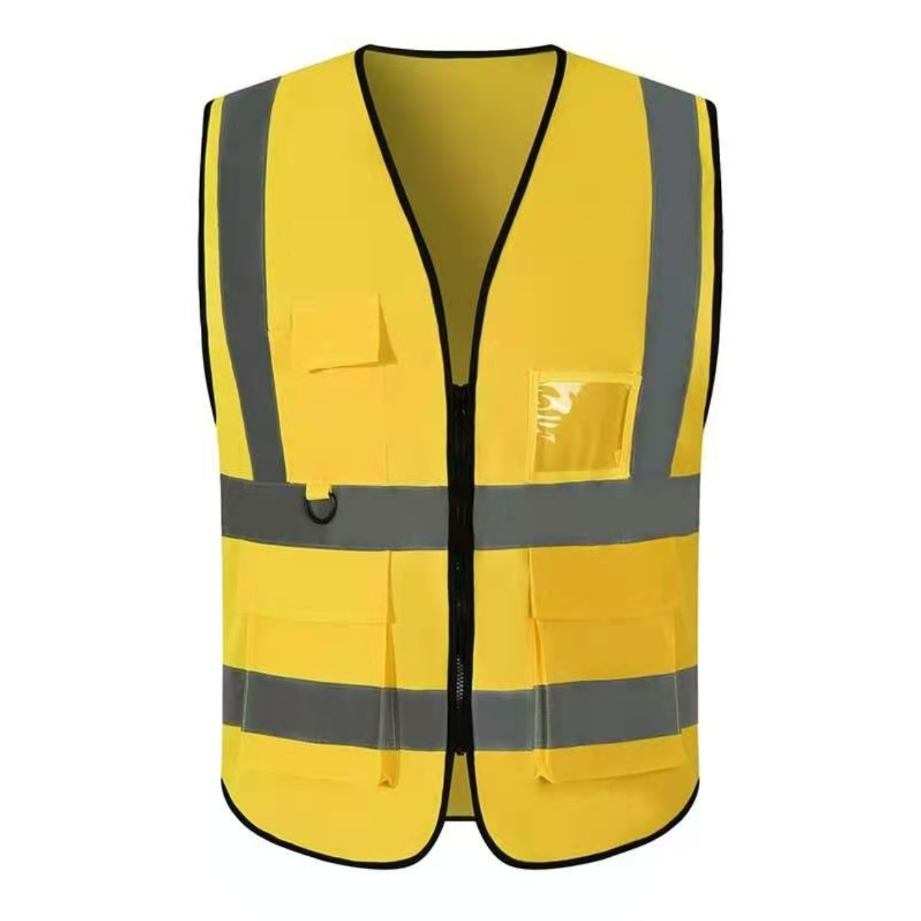 High Visibility Zipper Front Safety Vest