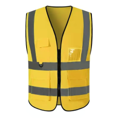 High Visibility Zipper Front Safety Vest