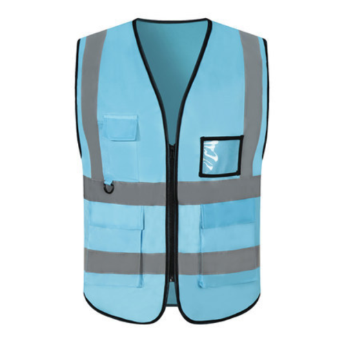 High Visibility Zipper Front Safety Vest