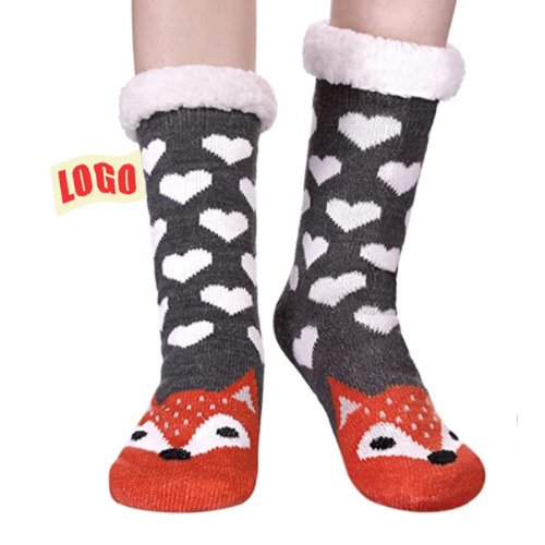 Fluffy Fuzzy Animal Pattern Slipper Socks