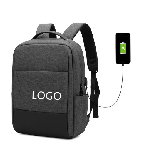 Durable Polyester Laptops Backpack with USB Charging Port