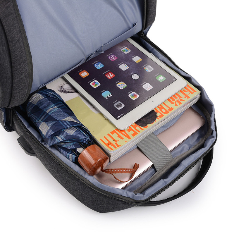 Durable Polyester Laptops Backpack with USB Charging Port