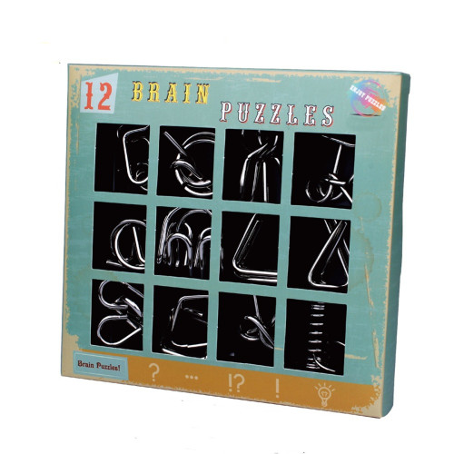 Metal Wire Puzzle Set of 12