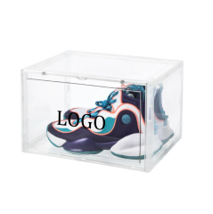 Clear Shoe Box Storage Containerwith Magnetic Side Open Door
