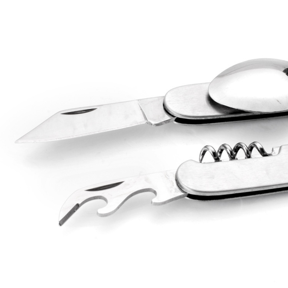 6-in-1 Multi-Function Camping Folding Knife and Fork