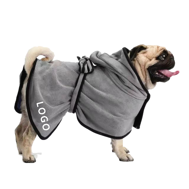 Microfiber Dog Bathrobe
