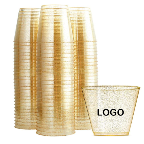 Disposable Glitter Shiny Cup(Gold/Silver)