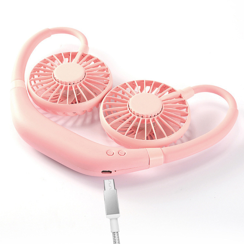 Hand Free Hanging Neck Portable Fan
