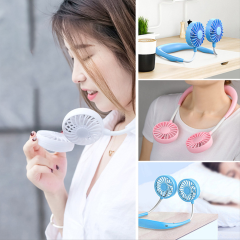 Hand Free Hanging Neck Portable Fan
