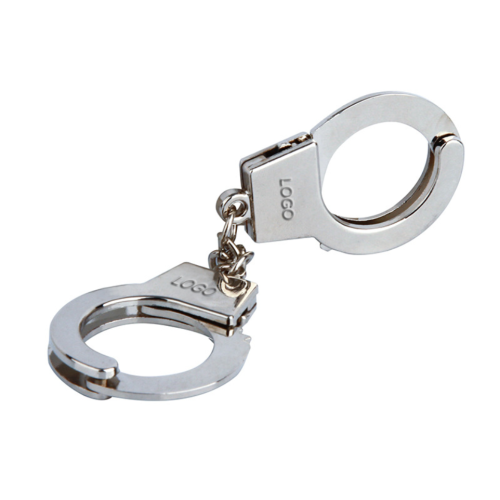 Handcuffs Metal Keychain