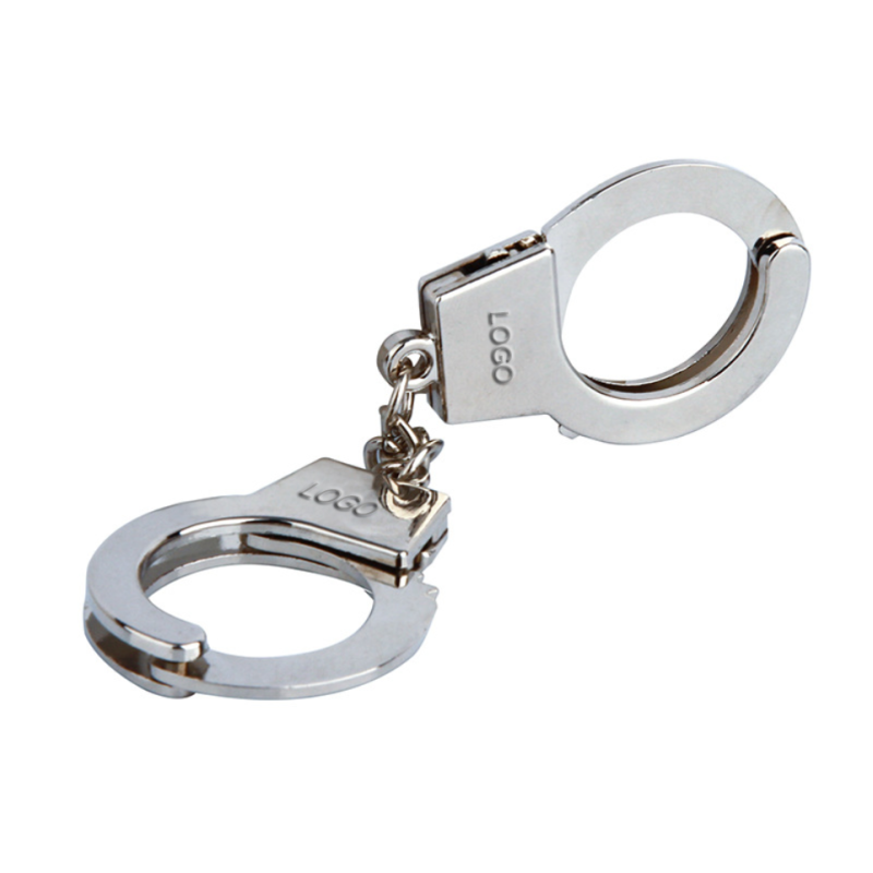 Handcuffs Metal Keychain