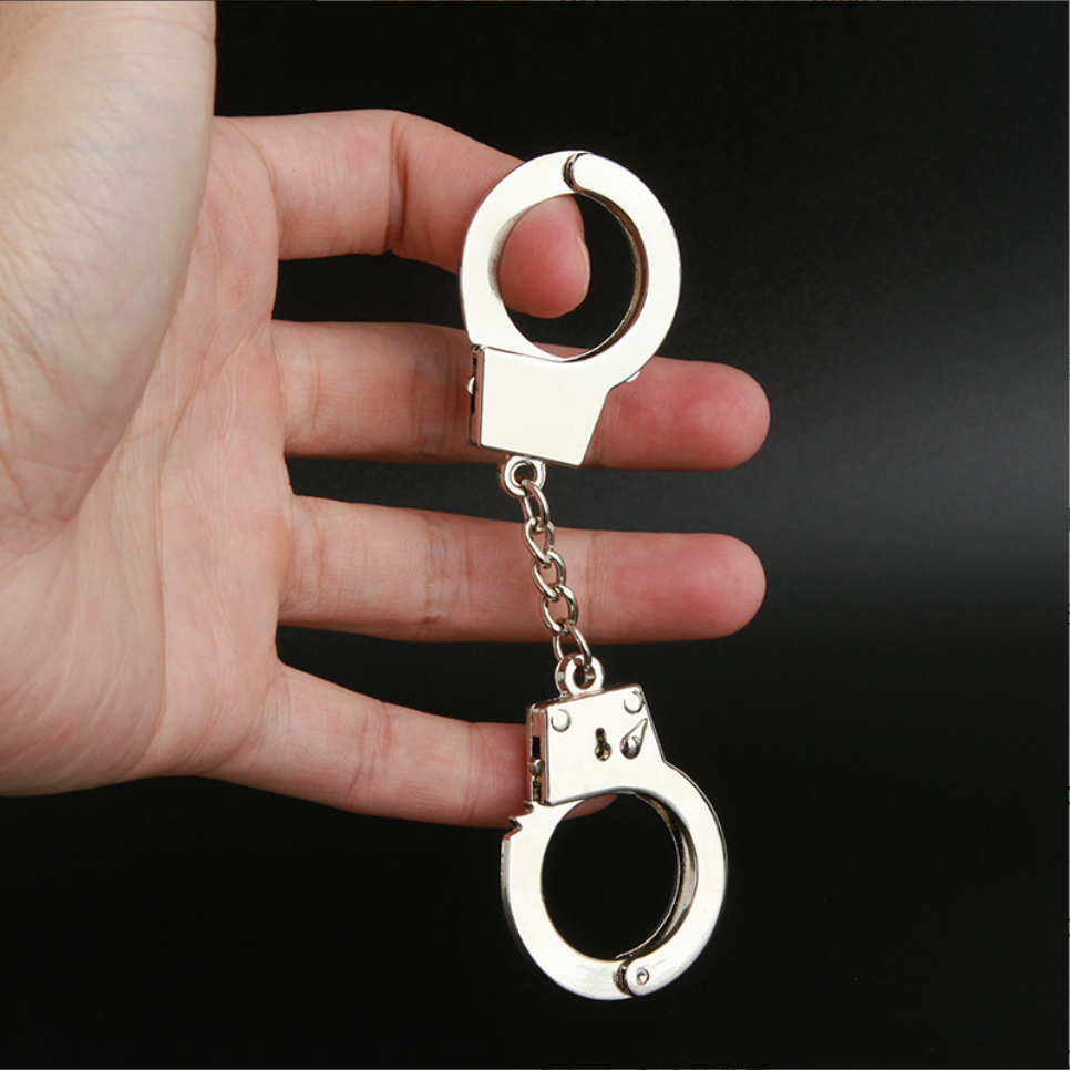 Handcuffs Metal Keychain