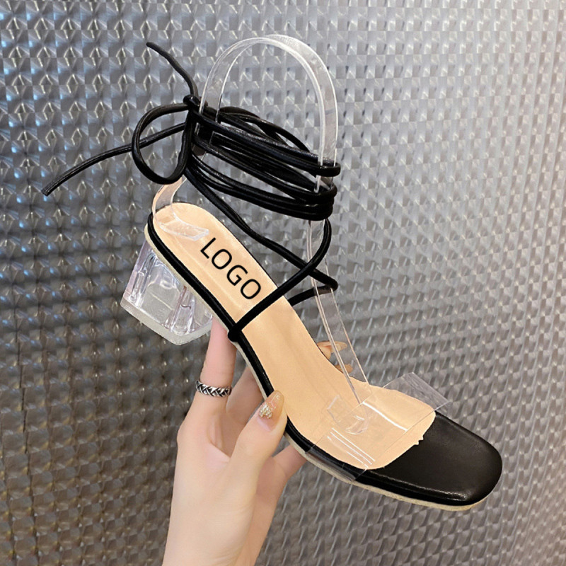 Women's Low-Chunk Low Heel Pump Sandals