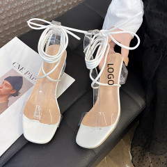 Women's Low-Chunk Low Heel Pump Sandals