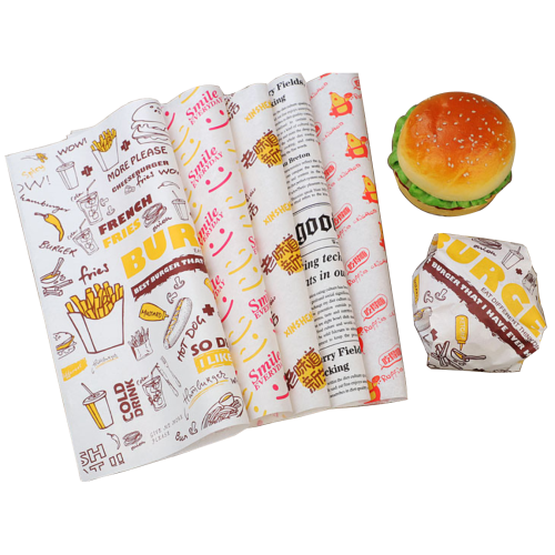 Custom Hamburger Wrap Paper