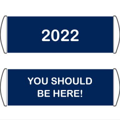 Custom Retractable Handheld Scrolling Banner Flag