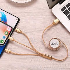 3 in 1 Retractable USB Charging Cable