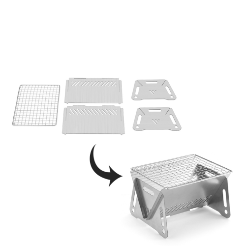 Camping Stove Portable Folding Stainless Steel Stove