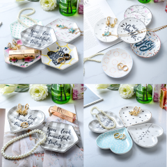 Ceramic Jewelry Tray for Women Girls