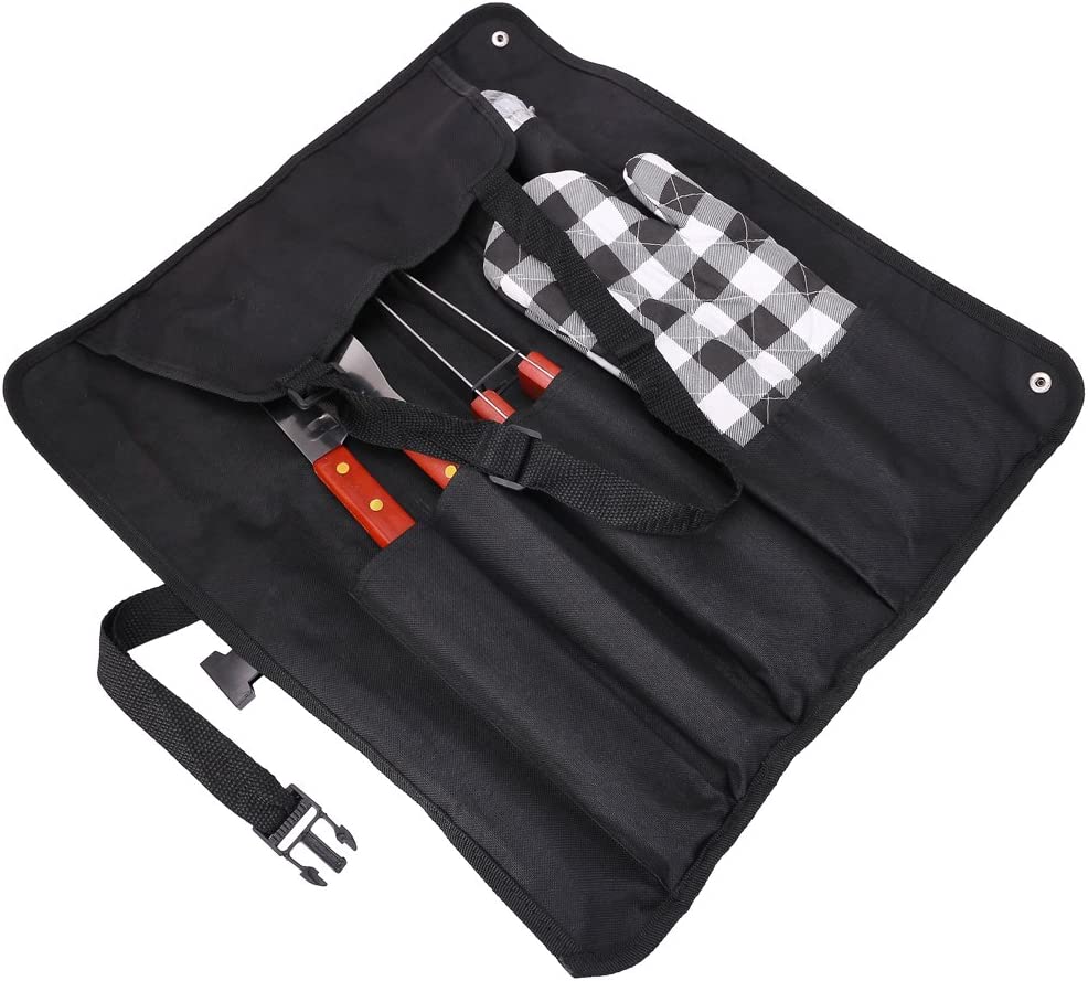 7 Piece BBQ Stainless Steel Utensils