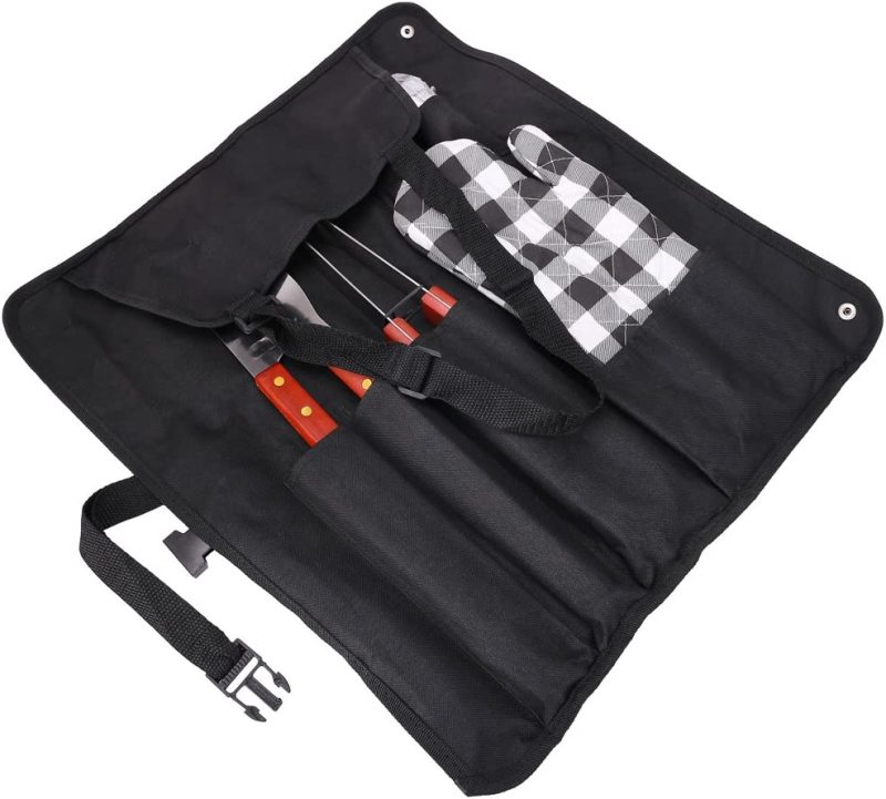 7 Piece BBQ Stainless Steel Utensils