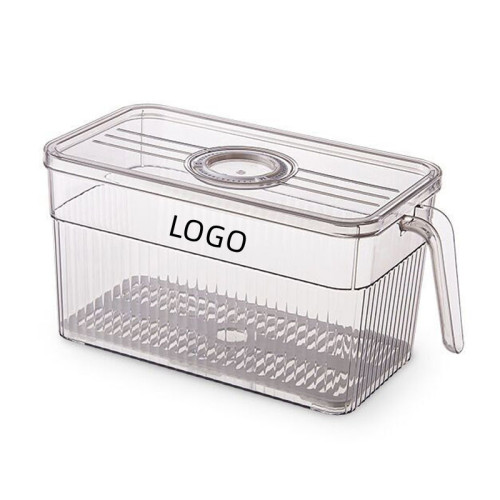 Refrigerator Storage Box with Handle and Cover