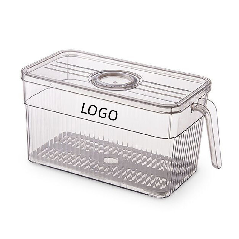 Refrigerator Storage Box with Handle and Cover