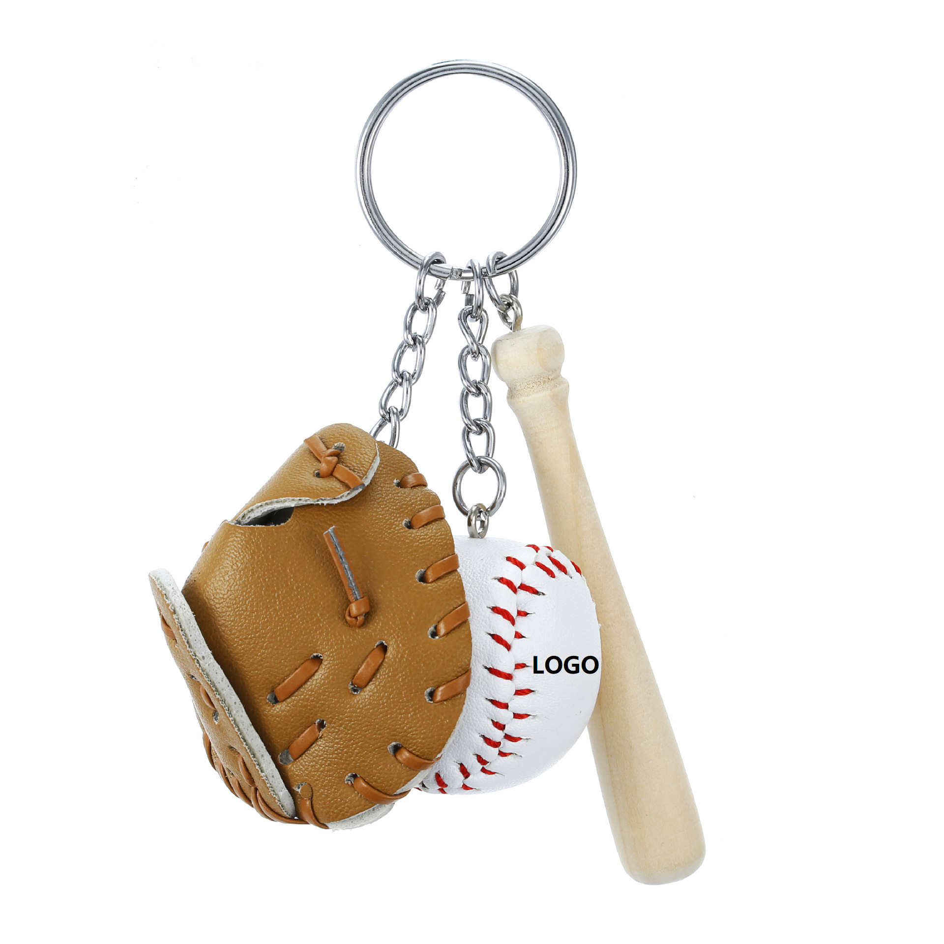 Mini Baseball Keychain,Including Glove&Bat/Promotional Gifts