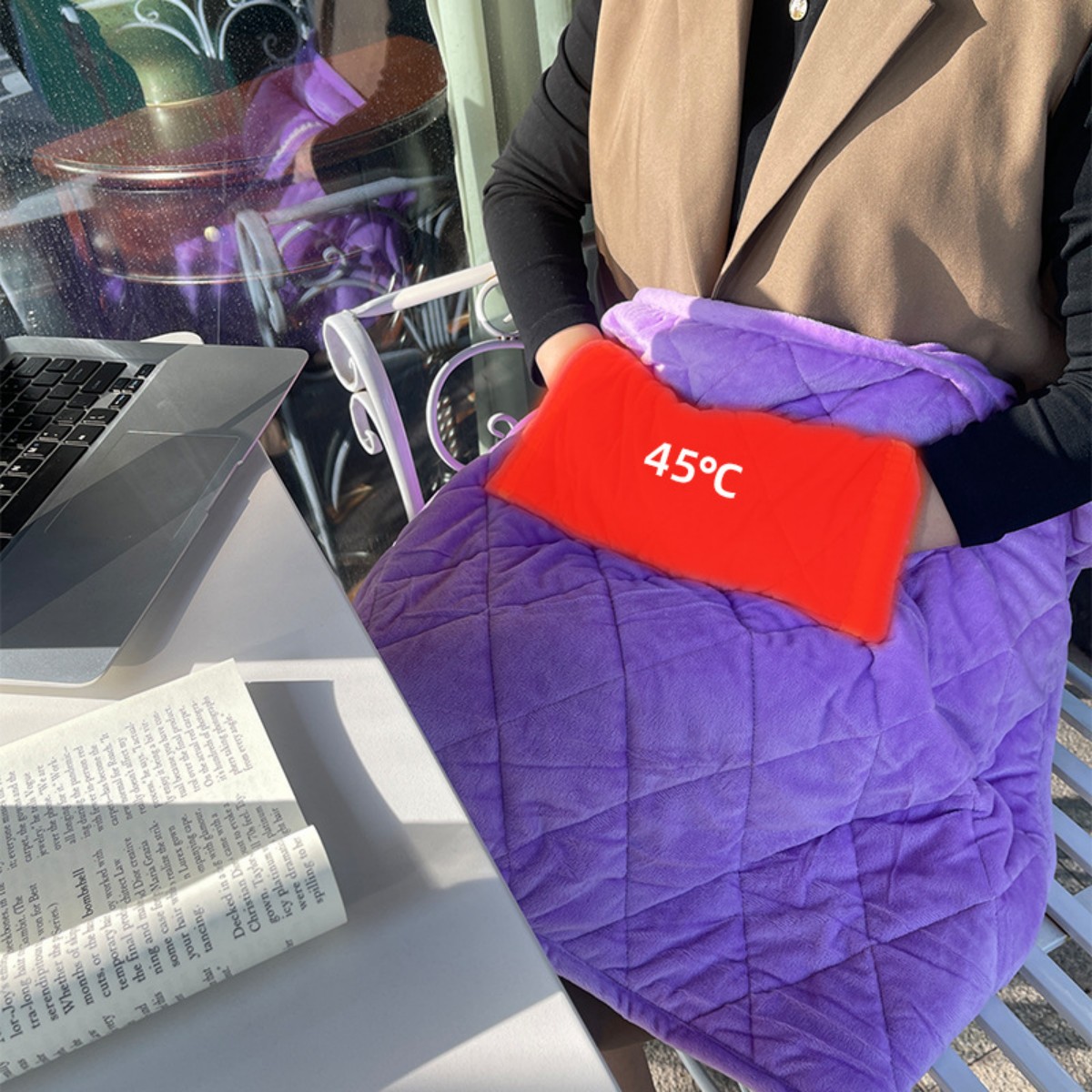 USB Electric Heating Shawl for Car Office Home
