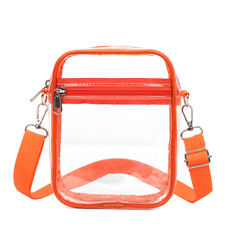 pvc clear purse, clear bag, clear crossbody bag, front pocket purse