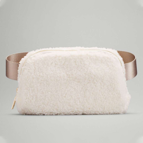 Sherpa Crossbody Bag Fanny Pack for Women/Fleece Belt Bag