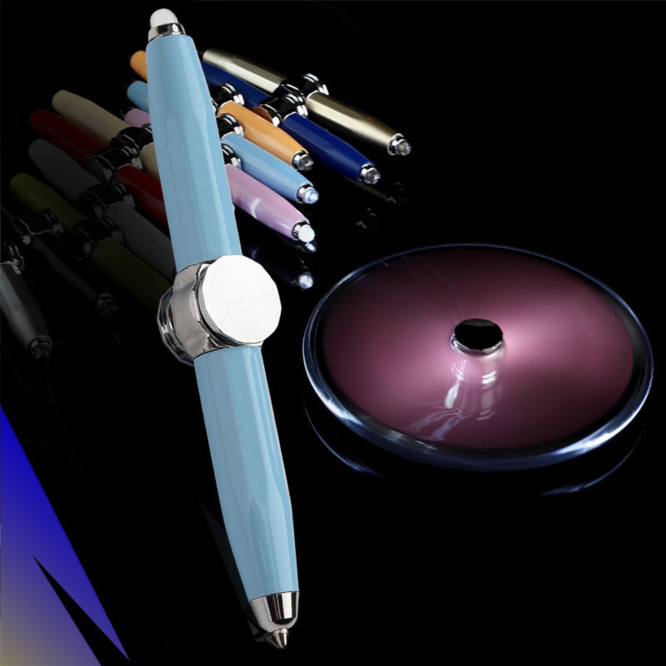 Fidget Pen with LED Light Rotating Ballpoint Pen