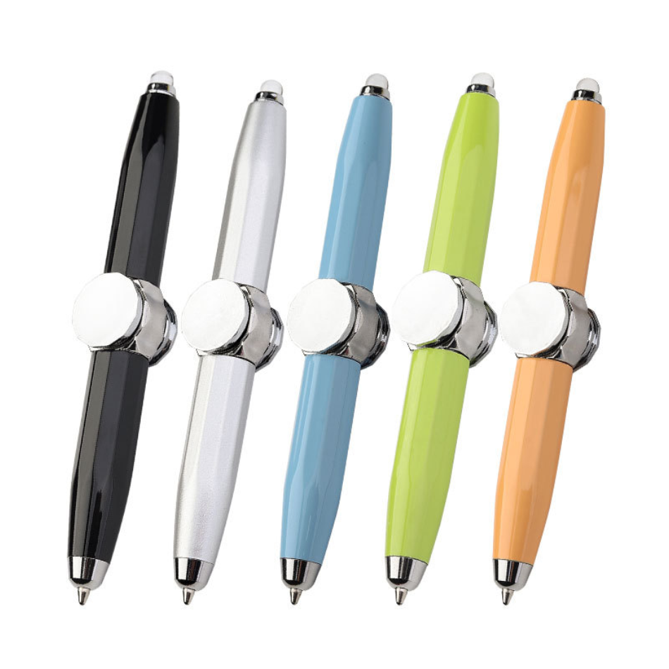 Fidget Pen with LED Light Rotating Ballpoint Pen
