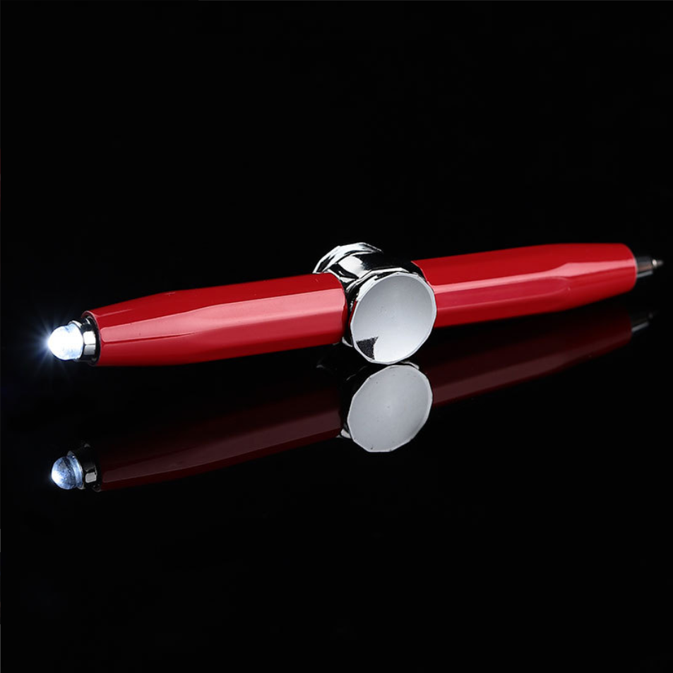 Fidget Pen with LED Light Rotating Ballpoint Pen