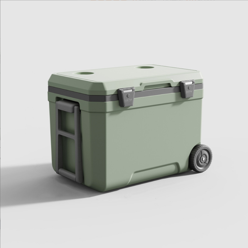 Insulated Portable Cooler with Heavy Duty Wheels