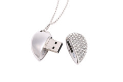 Heart Shaped USB Flash Drive for Women