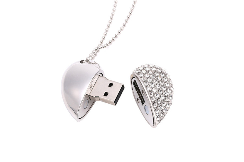 Heart Shaped USB Flash Drive for Women