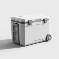 Insulated Portable Cooler with Heavy Duty Wheels